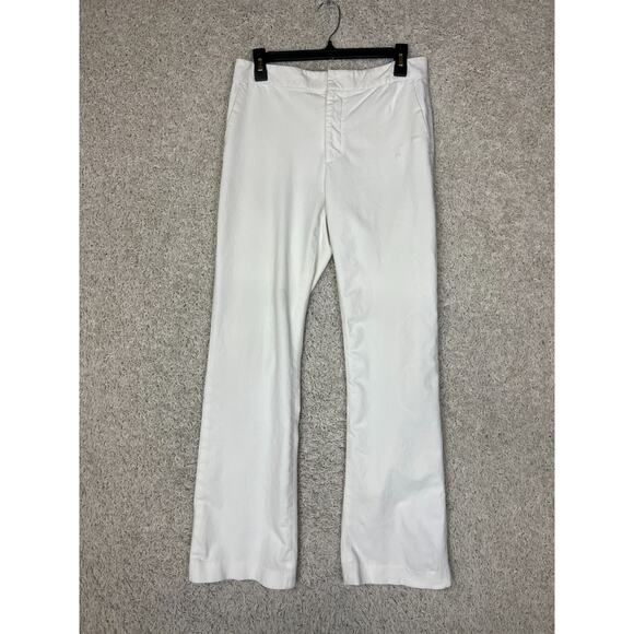 Club Monaco Pants Womens Size 6 Long White Bootcut Trosuers Preppy Career - Picture 1 of 11
